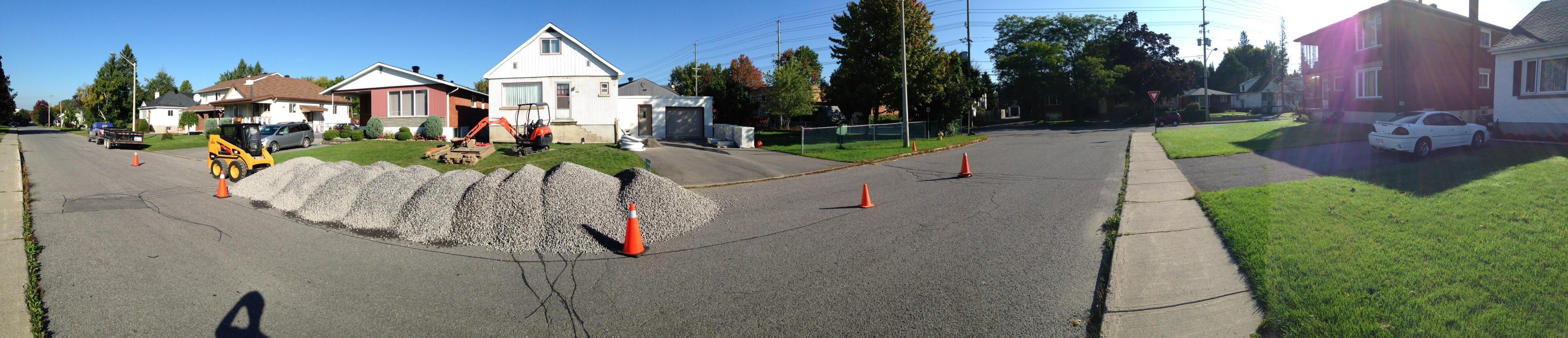 A recent residential waterproofing job in the Ottawa, ON area