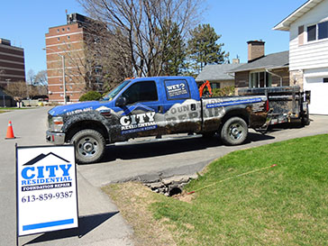 Service vehicle for City Residential Foundation Repair